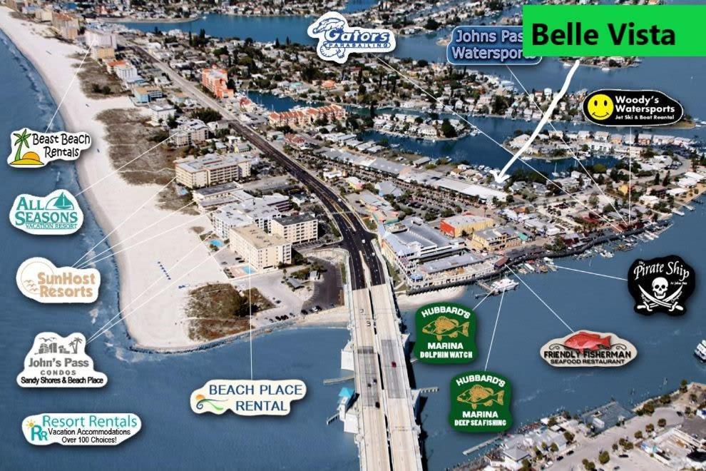 Luxury At Madeira Beach Dock One Block From Johns Pass Village St. Pete Beach