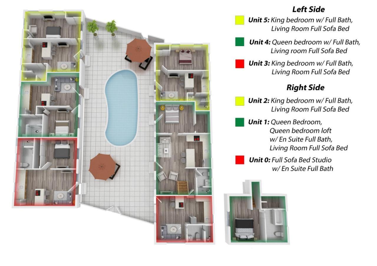 Hotel Steps To Beach, Heated Pool, 2 Queen Beds, 2ba