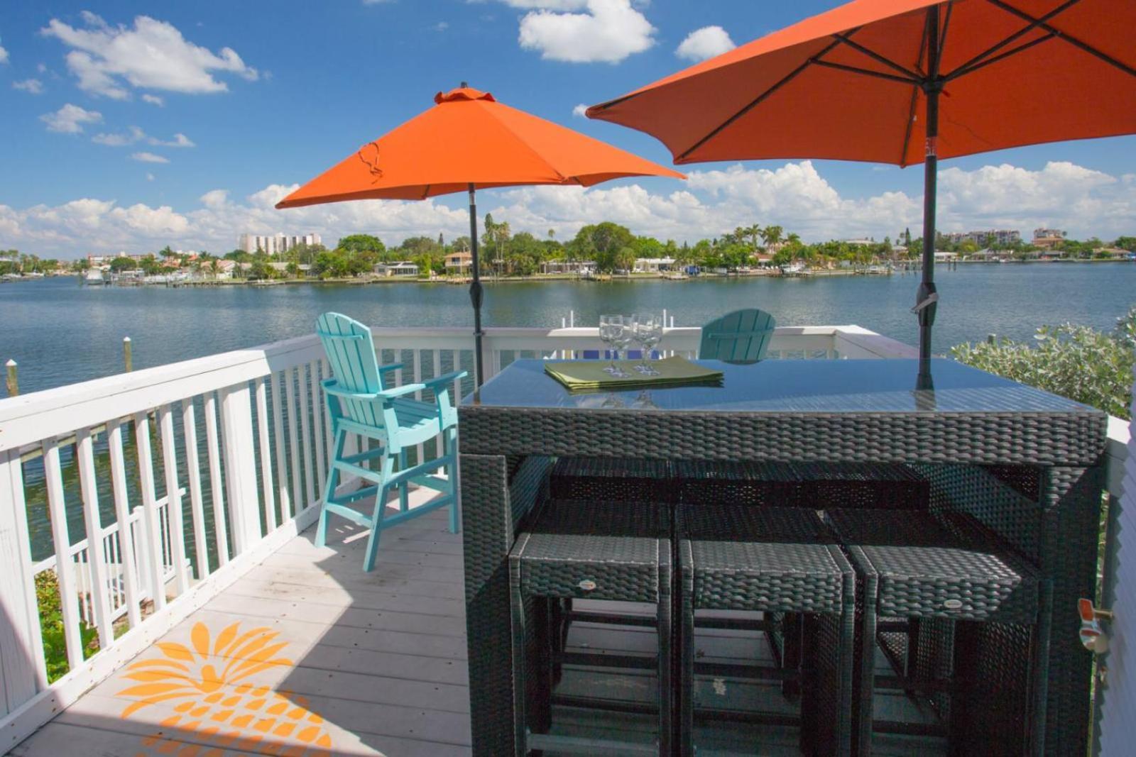 What A View Overlooking Boga Ciaga Bay Intercostal Waterway On Treasure Island Apartment